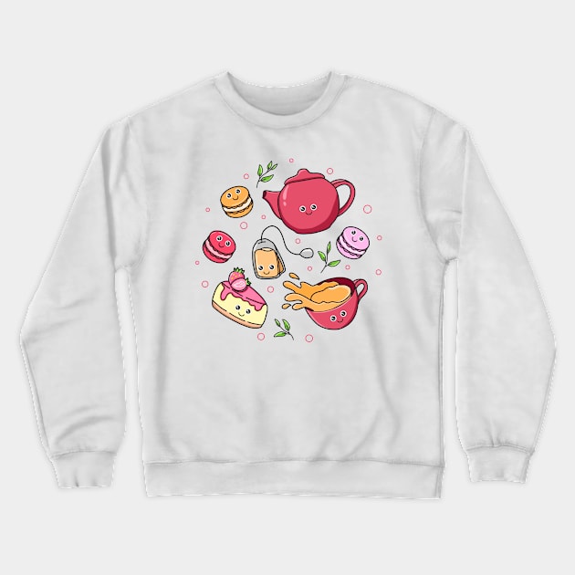 Teatime Crewneck Sweatshirt by Kimprut